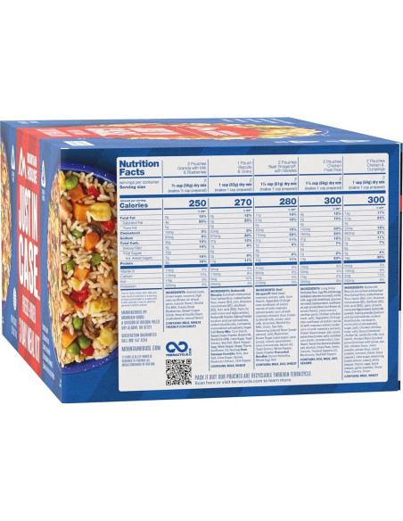 Alimentos de Emergencia Mountain House 3 Días 18 Porciones