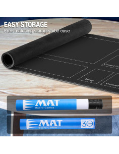 Alfombrilla de Juego MTG Biouai Negra 60x35 cm con Estuche 2