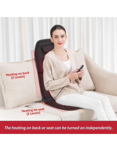 Cojín de Masaje COMFIER CF-2206 con Calor y Vibración