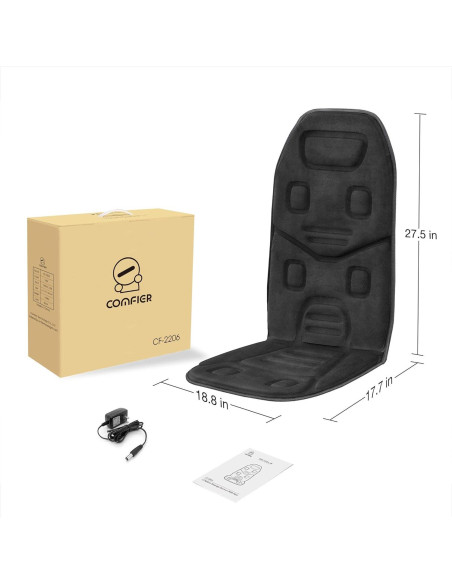 Cojín de Masaje COMFIER CF-2206 con Calor y Vibración