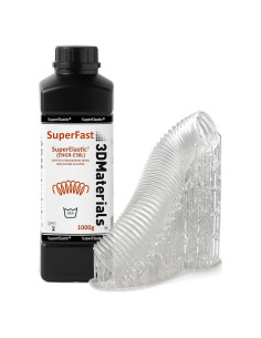 Resina 3D SuperElástica 1000g 3DMaterials Dureza 60A