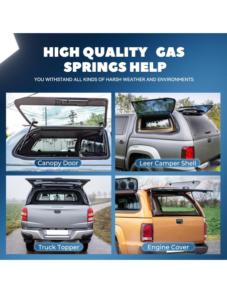 Amortiguador de gas ARANA PROP 15" 45 kg para camper