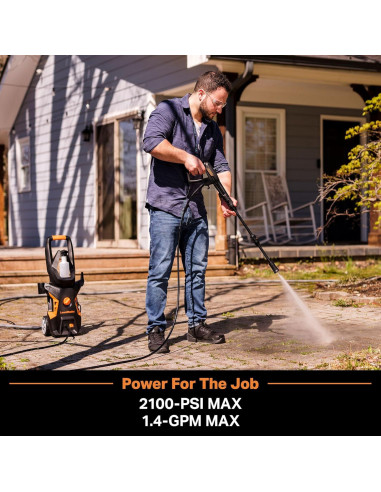 Lavadora a Presión Eléctrica LawnMaster LT306-1800C 2100 PSI