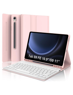 Funda Teclado Samsung Galaxy Tab S9 FE 10.9" Rosa