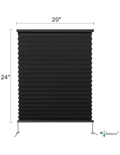 Cortinas Plisadas Dulepax RV 50,8x61cm Negras para Camper 2