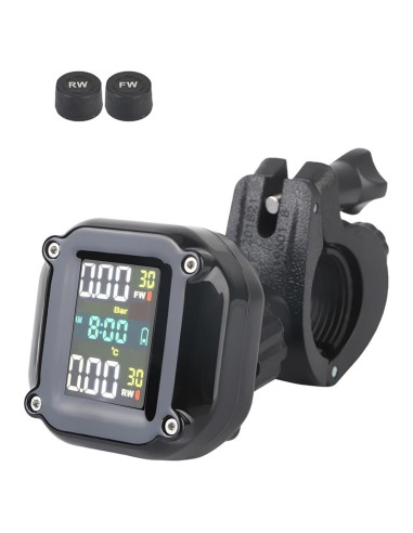 Sistema de Alarma LEEPEE para Neumáticos de Motocicleta, LCD