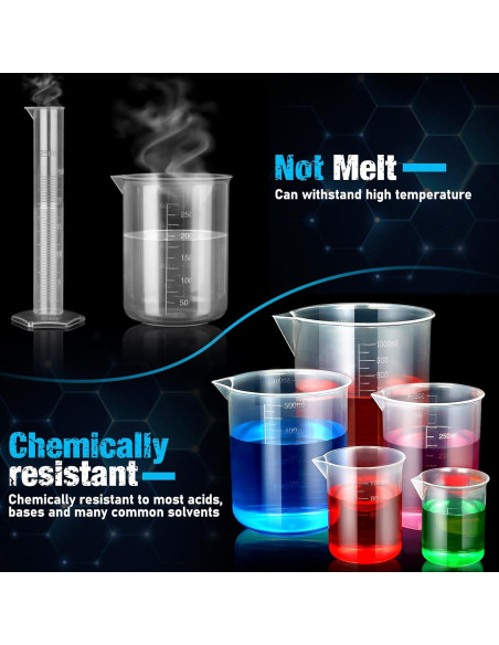 Cilindros y Vasos Medidores Moveland 10-1000ml con Pipetas