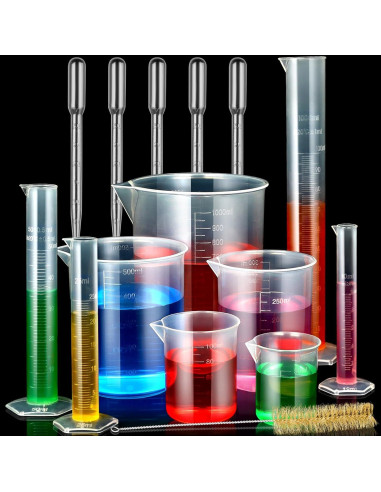 Cilindros y Vasos Medidores Moveland 10-1000ml con Pipetas