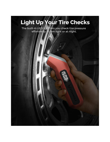 ETENWOLF Medidor Digital de Presión de Neumáticos 3-200 kPa