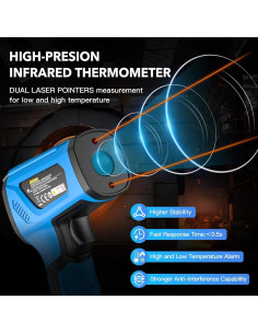 Termómetro Infrarrojo Digital INSTRODOTS IR05 -40C a 1200C 2