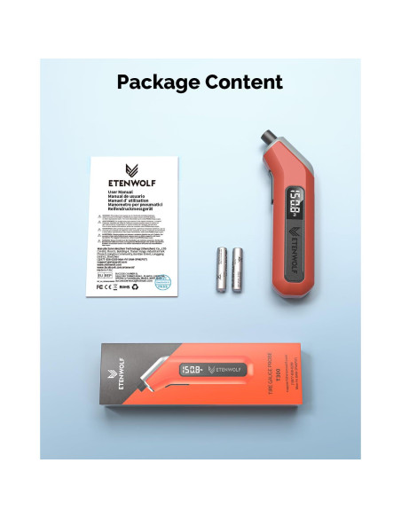 ETENWOLF Medidor Digital de Presión de Neumáticos 3-200 kPa