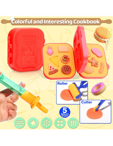 Juego de Plastilina Colorida Crelloci 41 PZS para Niños