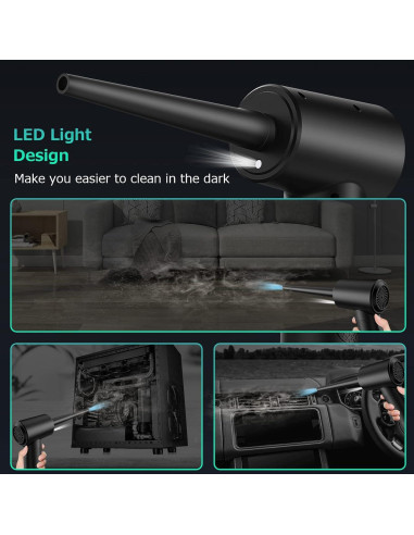 Soplador de Aire Comprimido NZACE C4915 110000RPM Recargable