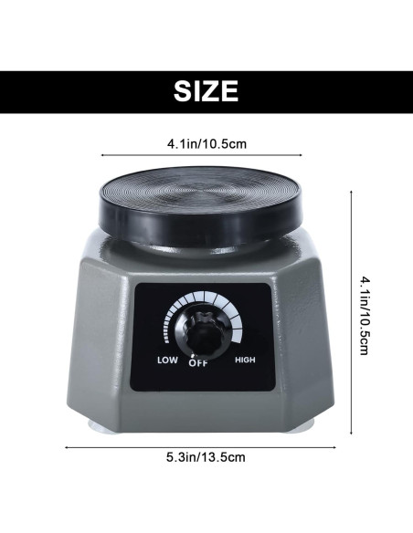 Vibrador de Laboratorio NORJIN 10 cm 100W Mezclador Yeso