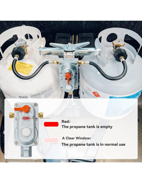 Regulador de Propano Skyflame RV Doble Etapa con 2 Mangueras