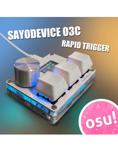 Teclado SayoDevice O3C con Interruptores Hall y Pantalla IPS 2