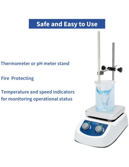 Agitador Magnético ONiLAB MS4-H380-E 5L 2000RPM 380C