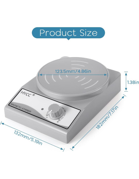 Agitador Magnético HYCC MX-3K 3000 RPM 3000ml