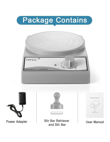 Agitador Magnético HYCC MX-3K 3000 RPM 3000ml