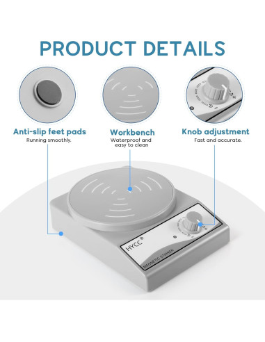 Agitador Magnético HYCC MX-3K 3000 RPM 3000ml