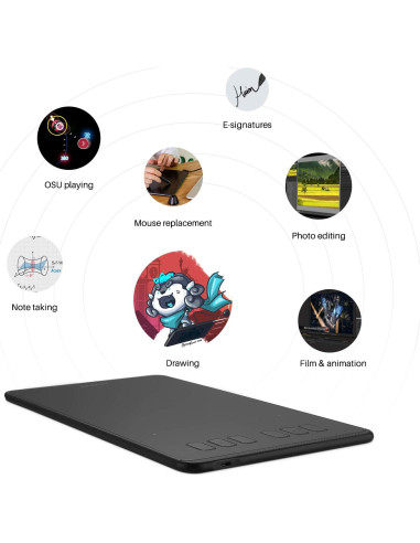 Tableta de Dibujo Huion H640P 15,24x10,16 cm 8192 Niveles