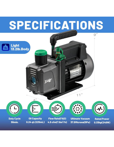 Kit de Cámara de Vacío PB Motor Tech 11.4L con Tapa de Vidrio