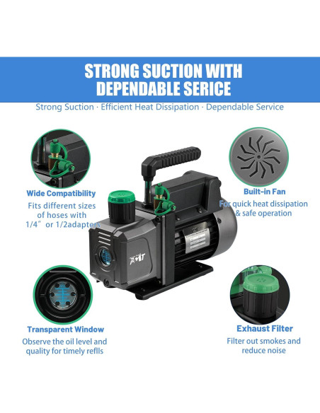 Kit de Cámara de Vacío PB Motor Tech 11.4L con Tapa de Vidrio