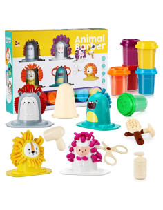 Juego de Peluquería de Plastilina TNOIE 16PCS para Niños
