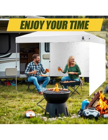 Pared lateral de sombra MordenApe para carpa 3x3m blanca