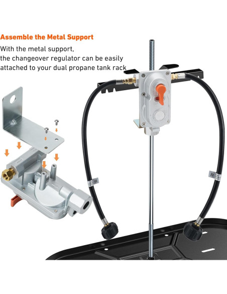 Regulador de Propano Skyflame 2 Etapas con Mangueras 45,72 cm