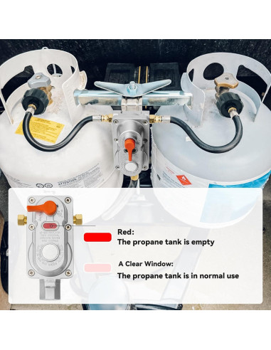 Regulador de Propano Skyflame 2 Etapas con Mangueras 45,72 cm