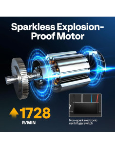 Bomba de Vacío VIVOHOME 1/3HP 4.5CFM y Manómetro A/C 2