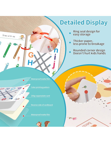 Cuaderno Scribble Smart 4PCS para Niños 3-5 Años