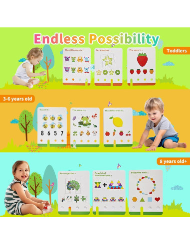 Cuaderno Scribble Smart 4PCS para Niños 3-5 Años