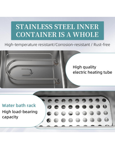 Baño de Agua Digital T-stereo WB100-1 3L 300W Termostático