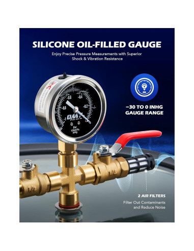 Kit de Cámara de Vacío Orion Motor Tech 11.4 L con Bomba 3.5 cfm