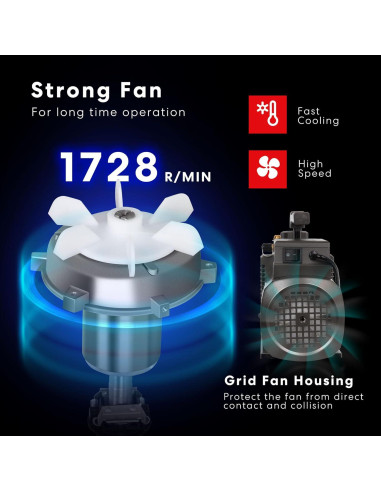 Bomba de Vacío 1 HP SPECSTAR VH1077 9.6 CFM 110V