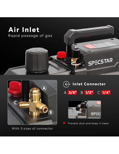 Bomba de Vacío 1 HP SPECSTAR VH1077 9.6 CFM 110V