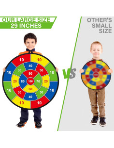 Tablero de Dardos Grande MINIFUN Doble Cara 73.66 cm 2