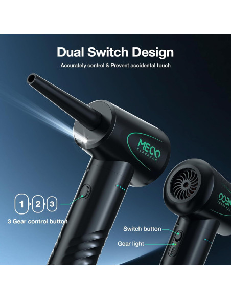 Soplador de Aire Comprimido MECO ELEVERDE CA1 100000RPM