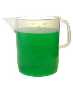 Jarra Medidora EISCO 5000ml Plástico Resistente Químicos