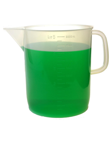 Jarra Medidora EISCO 5000ml Plástico Resistente Químicos