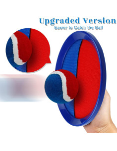 Juego de Lanzar y Atrapar JXZDLE - 4 Palas y 4 Pelotas 2