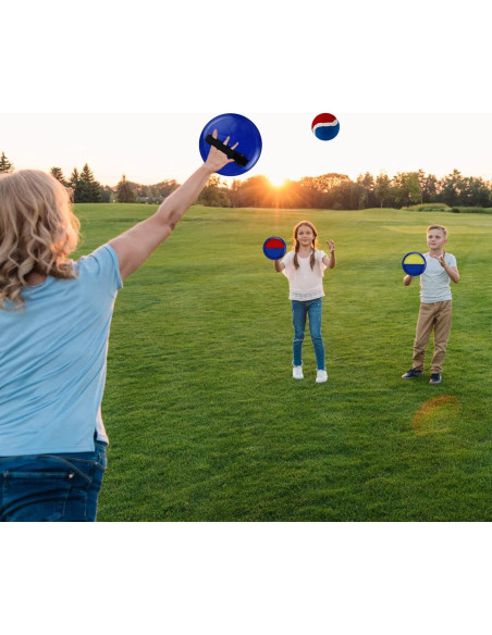 Juego de Lanzar y Atrapar JXZDLE - 4 Palas y 4 Pelotas