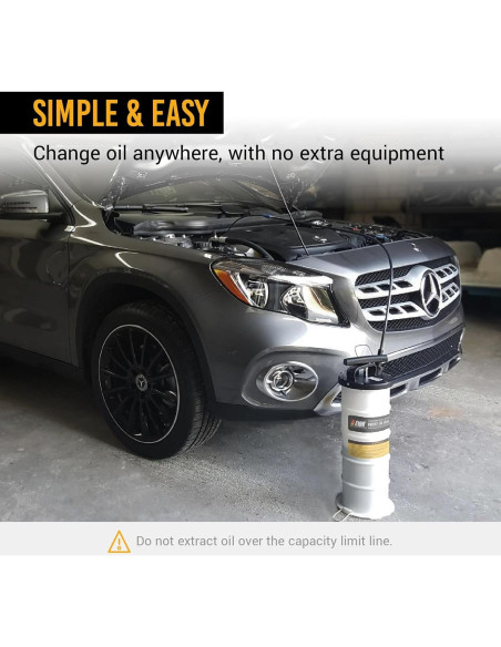 Bomba Extractora de Aceite EWK 6.5L Manual para Fluidos