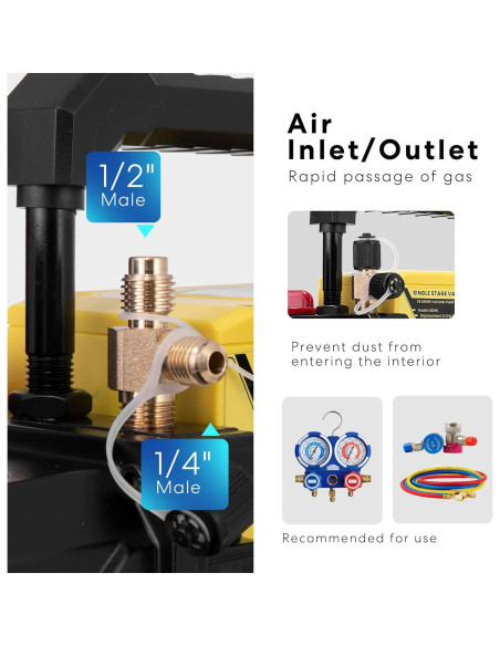 Bomba de Vacío SPECSTAR 3.5 CFM 5.67 kg para HVAC