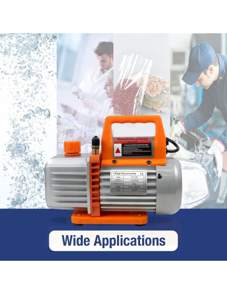 BACOENG Bomba de Vacío 3.5CFM 110V 1/4HP para A/C