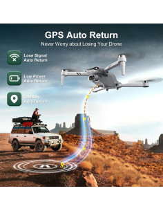 Drone CANKETEC 4K GPS Plegable con Cámara HD 30 min Vuelo 2