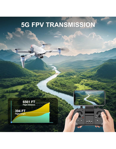 Drone CANKETEC 4K GPS Plegable con Cámara HD 30 min Vuelo