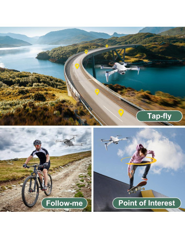 Drone CANKETEC 4K GPS Plegable con Cámara HD 30 min Vuelo